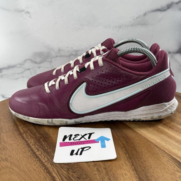 Men’s sz 8.5-Nike Tiempo React Legend 9 Pro IC Turf Rosewood Indoor Soccer Shoes - Picture 1 of 10